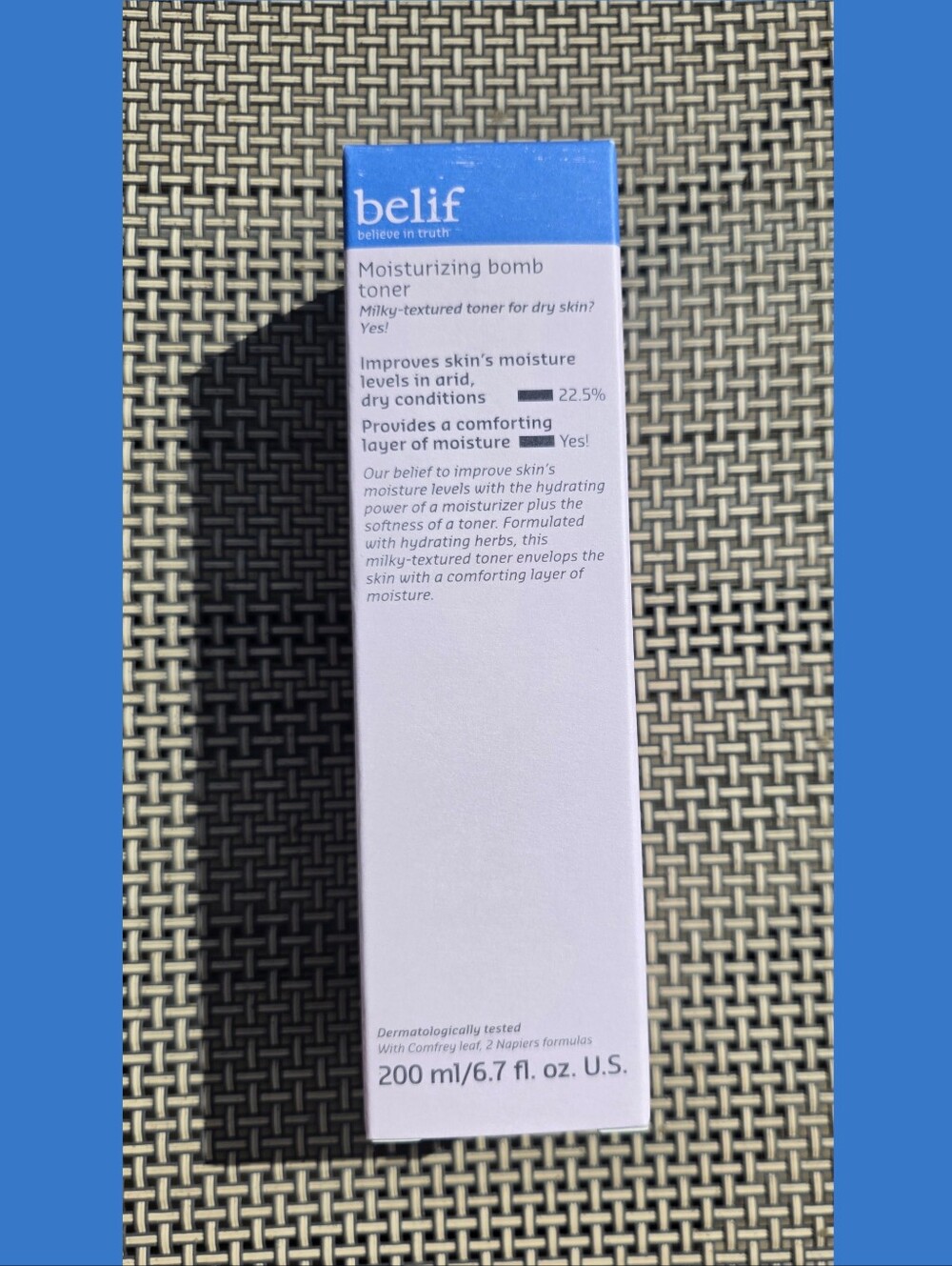 Belif Moisturizing Bomb Toner